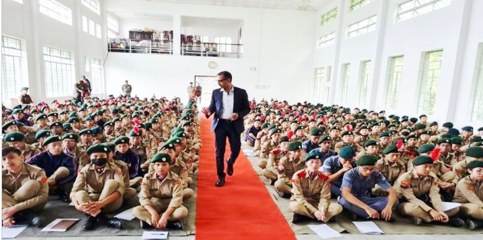 Dr KPA Ilyas, DIG, CID, Police Headquarters, Kohima visited the ongoing CATC-29 at Sazolie College, Jotsoma on June 23.